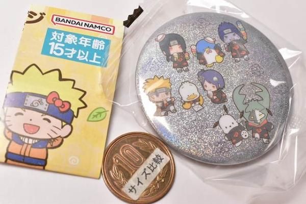 NARUTO×Sanrio characters ホログラム缶バッジコレクション