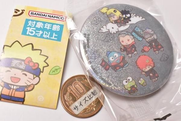 NARUTO サンリオ 缶バッジ 暁 バッジ・ピンズ “暁”×はぴだんぶい2 「NARUTO-ナルト-×サンリオ