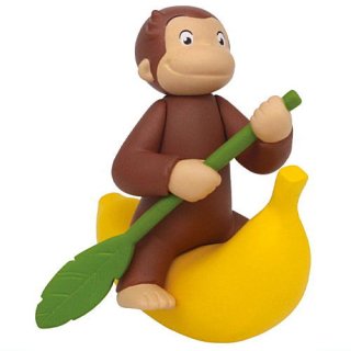 おさるのジョージ バナナ大好き！フィギュア2 [4.バナナボート]【 ネコポス不可 】【C】