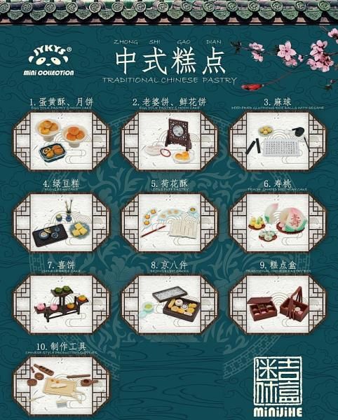 送料無料】1/12スケール 中国伝統菓子シリーズ トレーディング