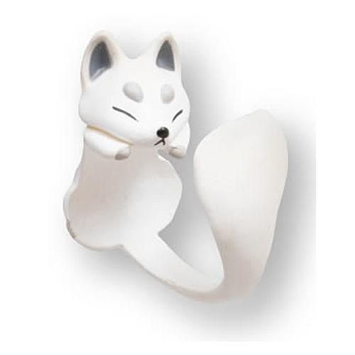 まきつきキツネリング 6 白キツネ クオリア ガチャガチャ カプセルトイ 通販 まきつきキツネリング 6 白キツネ クオリア ガチャガチャ カプセルトイ 通販