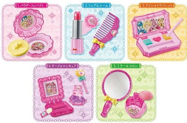 プリキュアオールスターズ　プリキュアメイクセット　全5種類フルコンプセット　新品 全部揃ってます!!】プリキュアオールスターズ プリキュアメイク