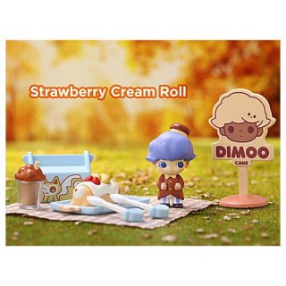 POPMART DIMOO ˤǤ ꡼ ԥ˥åå [9.Strawberry Cream Roll] ͥݥԲ 