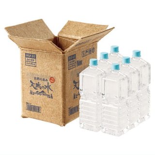 箱買い！ペットボトル [1.水(ラベルレス)+箱 (2Lボトル 6本)]【 ネコポス不可 】※飲料水ではありません。フィギュアです。