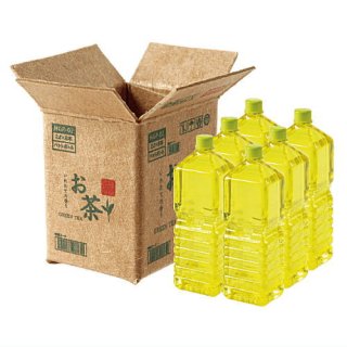 箱買い！ペットボトル [2.緑茶(ラベルレス)+箱 (2Lボトル 6本)]【 ネコポス不可 】
