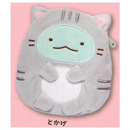 すみっコぐらし ぽかぽかねこびより ふわふわポーチ [5.とかげ すみっコぐらし ぽかぽかねこびより ふわふわポーチ [5.とかげ