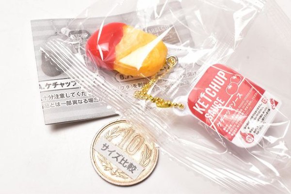 海外並行輸入正規品 チキンナゲットマスコット チャーム ミニチュア お菓子 ソース セット売り