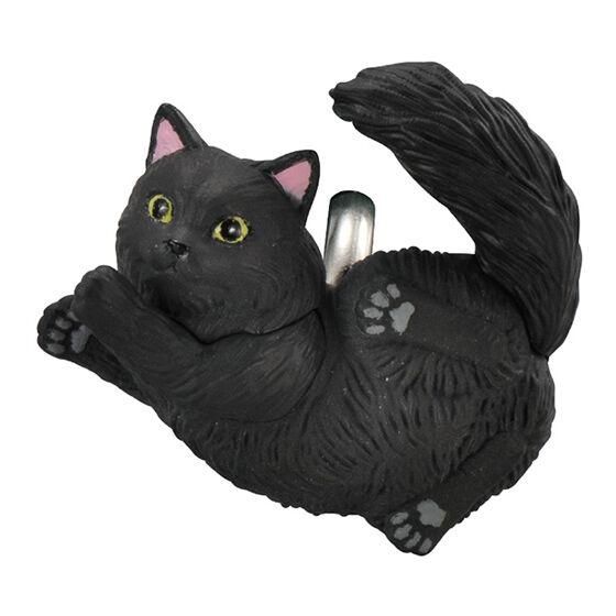 黒猫 Ringcolle! ほっこりんぐ ねこなべ2 [2.黒猫],バンダイ ガチャガチャ
