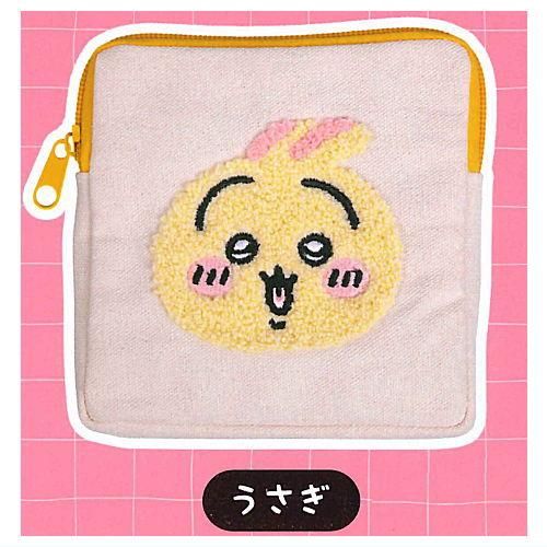 編集ガチャ　ちいかわうさぎぬいとポーチ ちいかわ】ちいかわ、ハチワレ、うさぎ、モモンガのがま口ポーチ