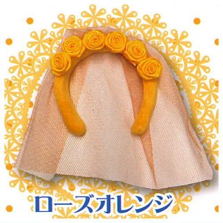 ウェディングカチューシャ3 [4.ローズオレンジ]【ネコポス配送対応】【C】