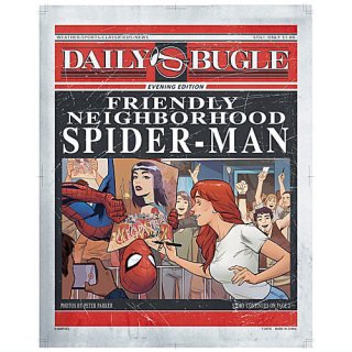 スパイダーマン デイリー・ビューグル ファブリックポスターコレクション [2.親愛なる隣人スパイダーマン(B)]【ネコポス配送対応】【C】
