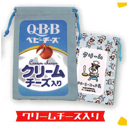 Q・B・B ベビーチーズ きんちゃくポーチ [5.クリームチーズ入り],ウルトラニュープランニング ガチャガチャ カプセルトイ 通販