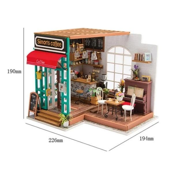 Rolife DS004 ミニチュアハウス カフェ Amazon | Rolife DIY ミニチュア カフェハウスキット 大人向け