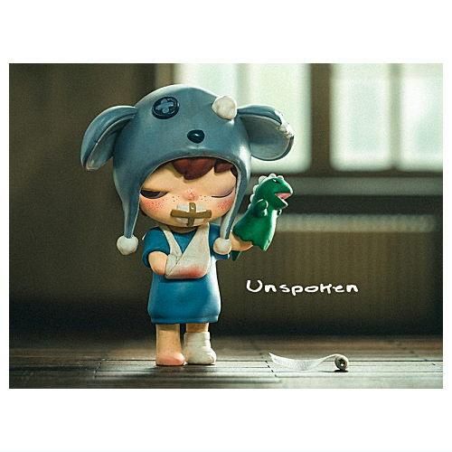 POPMART HIRONO Mime シリーズ [4.Unspoken],POPMART