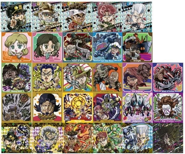 ジョジョの奇妙な冒険シールウエハース 全28種 フルコンプ 新品未