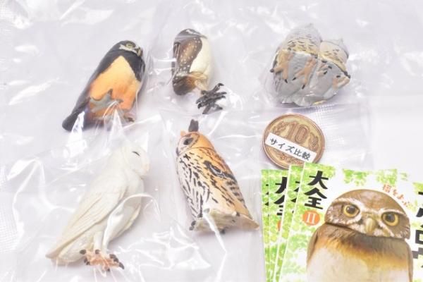カプセルQ フクロウ大全II ×3点セット 福をよぶ フクロウ大全Ⅱ｜カプセルフィギュア｜海洋堂