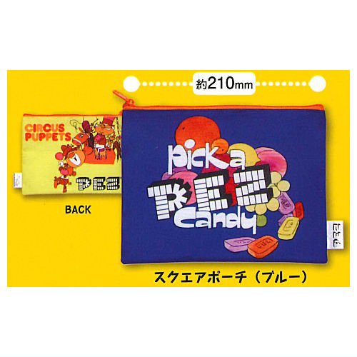 PEZ カラフル！アソートコレクション [3.スクエアポーチ(ブルー)],IP4