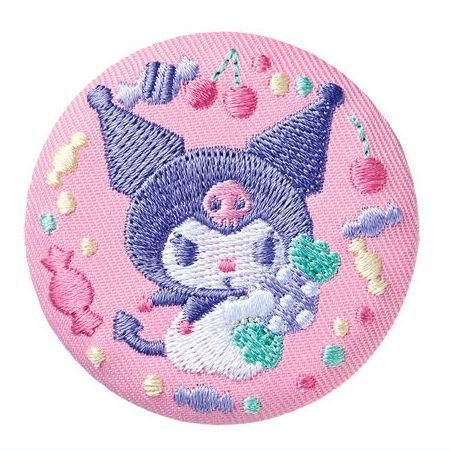 サンリオキャラクターズ 刺繍缶バッジビスケット2 [4.クロミ