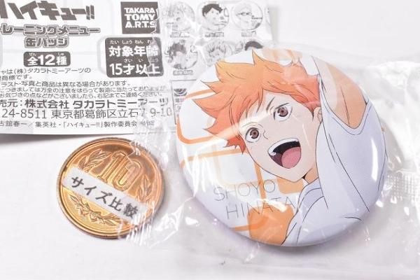 ハイキュー!! トレーニングメニュー缶バッジ [1.日向翔陽
