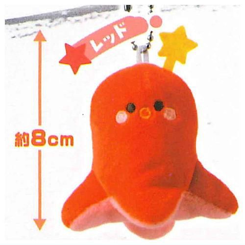 赤いたこ型ぬいぐるみキーホルダー （ウルぬい タコさん