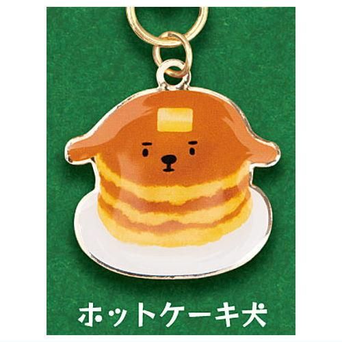 平成レトロ どうぶつ フロッキー加工 キーホルダーライオンいぬ