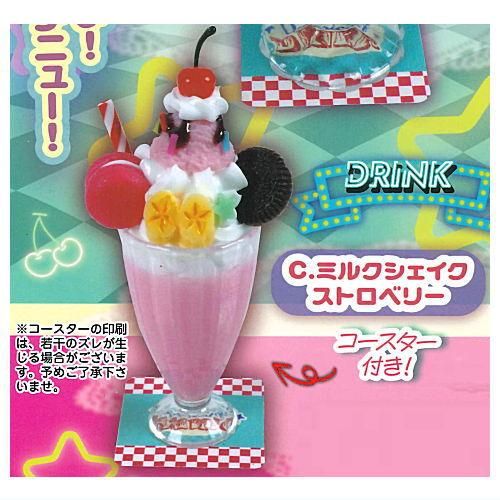ストロベリーミルクシェイク 食品サンプル アメリカン ダイナー