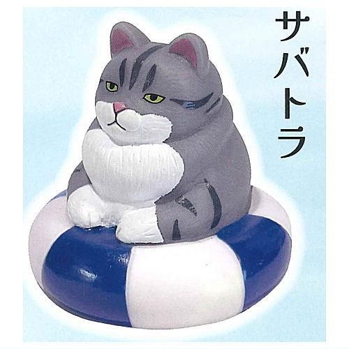 ☆サバトラ・猫・リボン・ジャンピング猫・チャーム