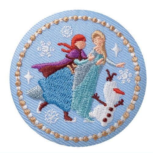 Disney Characters 刺繍缶バッジビスケット [15.アナと雪の女王 Disney Characters 刺繍缶バッジビスケット [15.アナと雪の女王
