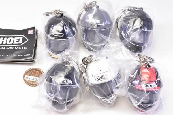 SHOEI ヘルメットキーホルダーコレクションvol.1 全6種 フルコンプ 全種ｾｯﾄ【新品未使用】SHOEI ヘルメット キーホルダー