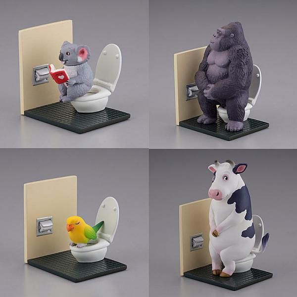 Amazon | カプセルQミュージアム 佐藤邦雄の動物たち トイレの