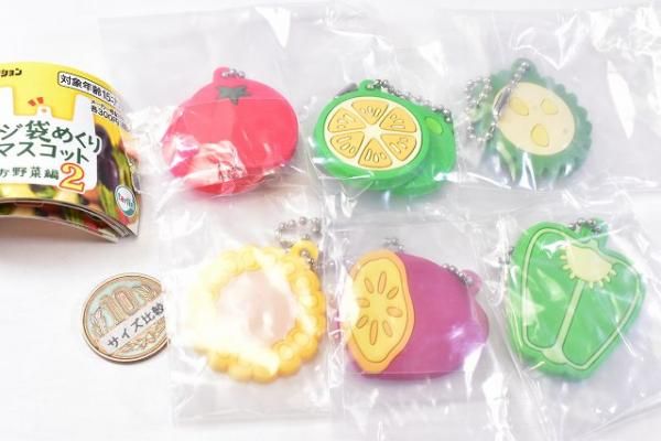 贅沢品 全部揃ってます!!】レジ袋めくりマスコット お野菜編2 [全6種 事務用品