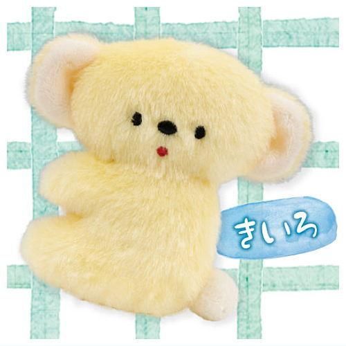 ぬいぐるみキーホルダーPOKKE 黄色クマアイリスオーヤマ未使用品LT-40E420