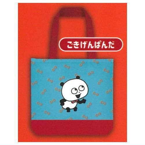 限定 にしむらゆうじ ごきげんぱんだ 2wayトートバッグ 缶バッチ