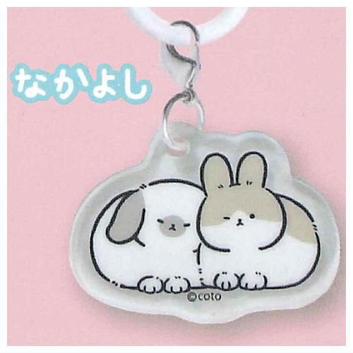 ゆるふわうさぎのめじるしアクリルチャーム [5.なかよし],ホット