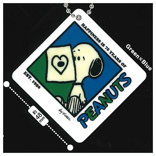 SNOOPY 75th Anniversary アクリルキーチェーン [1.Green×Blue],IP4
