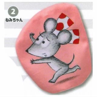 ネズミ様ポーチ4点 ねずみくんのチョッキ ふわふわダイカットポーチ [4.なかまたち