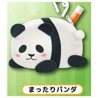もふもふパンダ ぬいぐるみポーチ [3.むぎゅパンダ],夢屋