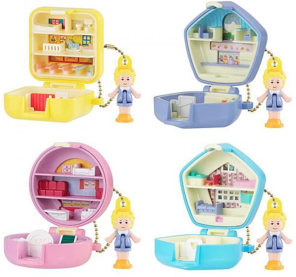 【特価】 全部揃ってます!!】Polly Pocket ミニチュアチャーム [全4種 キャラクターグッズ