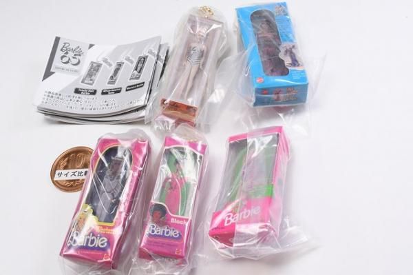 全部揃ってます!!】Barbie パッケージミニチュアチャーム [全5種セット