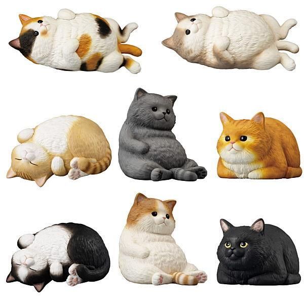 【新品未開封・送料無料】 全部揃ってます!!】もっちりころりん♪ ねこ [全8種セット のり・接着剤