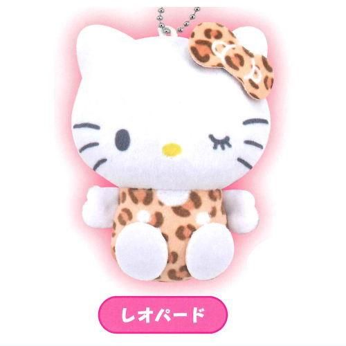 サンリオ ハローキティ ヒョウ柄 ブラック ボールチェーン