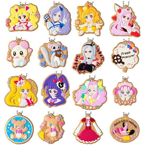 高品質の人気 全部揃ってます!!】プリキュア クッキーチャームコット2 [全16種 キーホルダー・アクリルキーホルダー