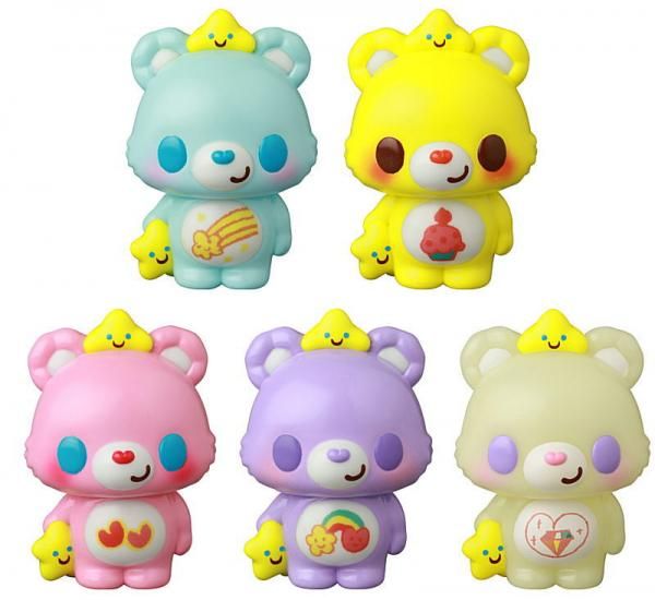 Vag ケアベア CARE BEARS 全5種セット せりのりか　コンプ×4 ガチャ VAG ケアベア CARE BEARS 青 ピンク 紫 せりのりか