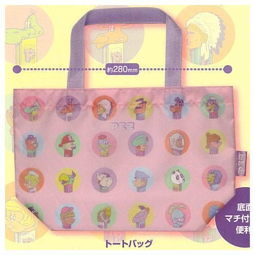 PEZ♩トートバッグ、パス&キーケース、エコバッグ、メイクアップスポンジ/4点 PEZ♩トートバッグ、パス&キーケース、エコバッグ、メイクアップ