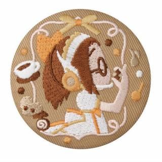 おジャ魔女どれみ 刺繍缶バッジビスケット [13.飛鳥ももこ