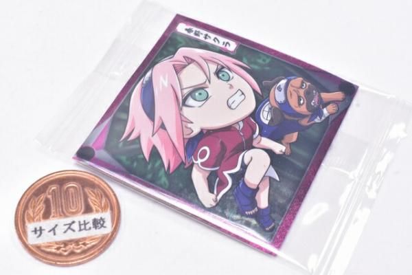 NARUTO うちはイタチ&うちはサスケ 春野サクラ カード シール にふぉるめーしょん NARUTO ナルト 疾風伝 忍界シールウエハース