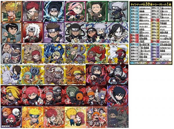 全部揃ってます!!】にふぉるめーしょん NARUTO ナルト 疾風伝 忍