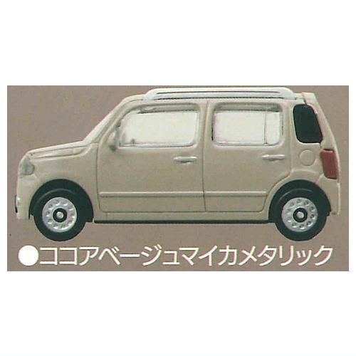 【ココアベージュマイカメタリック】1/64PLUS ダイハツ ミラココア 1/64PLUS ダイハツ ミラココア ココアベージュマイカメタリック
