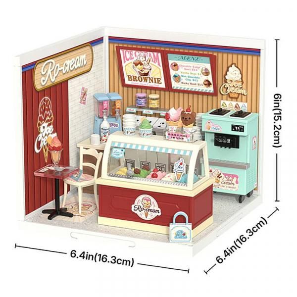 ミニチュアモデルシリーズ 3個セット 12分の1らしいです ROBOTIME ROLIFE DIY ミニチュアハウス スーパークリエイターシリーズ