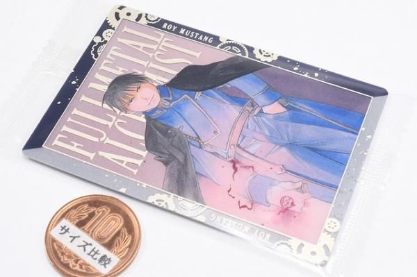 鋼の錬金術師 ロイ・マスタング コースター 缶バッジ ウエハース SR 荒川弘 『鋼の錬金術師』 ロイ・マスタング コースター | K